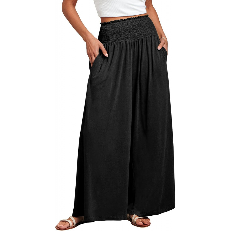 Women Palazzo Pants Summer Boho Wide Leg