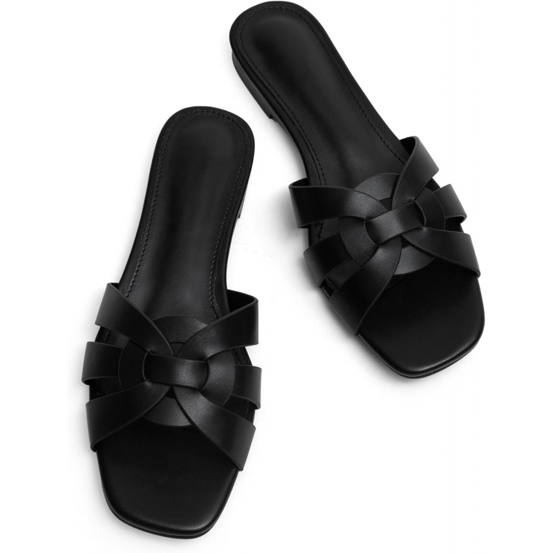 Women's Square Toe Slide Sandals