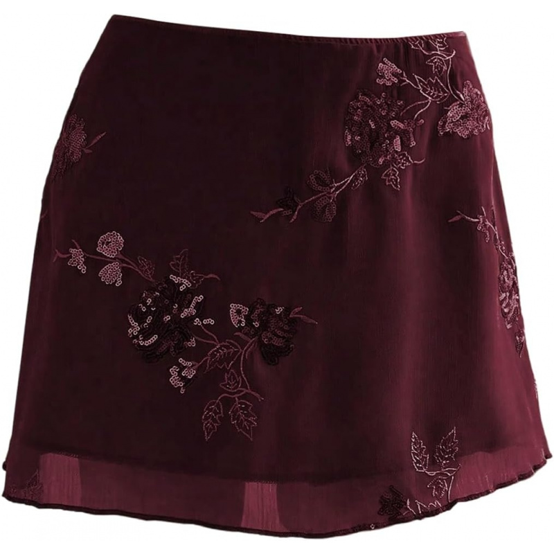 Women's Sparkly Sequin Mini Skirt