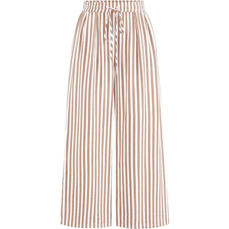Women's Pants Elastic Waist Floral Lightweight Palazzo Pants