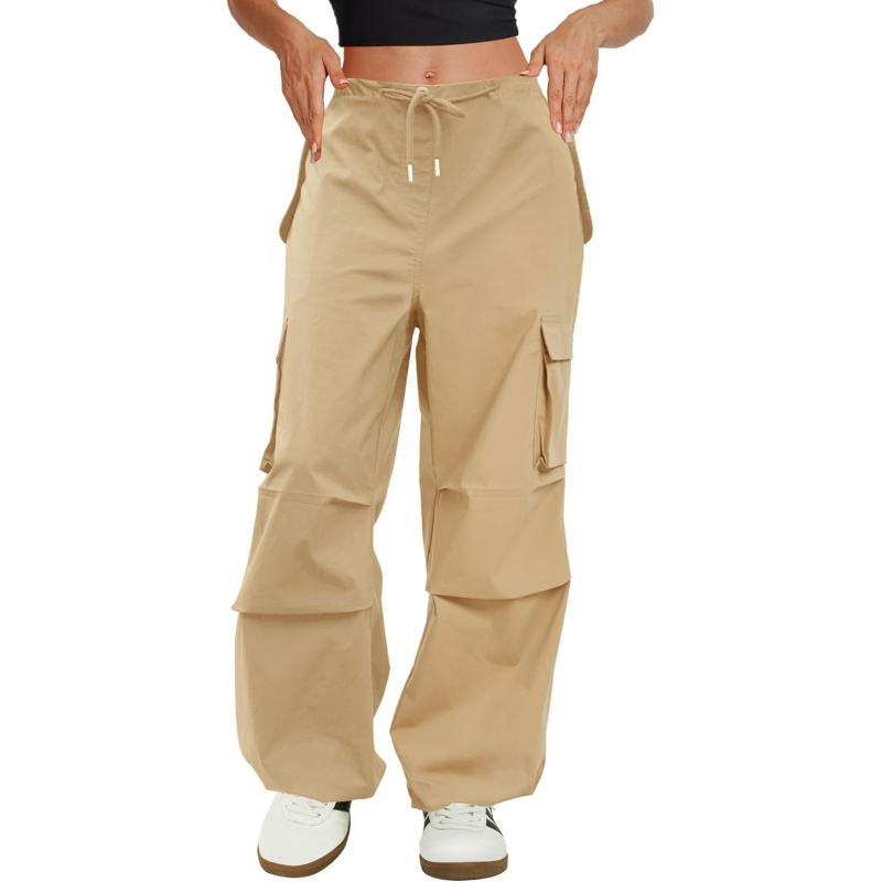 Women's Low Waisted Parachute Pants