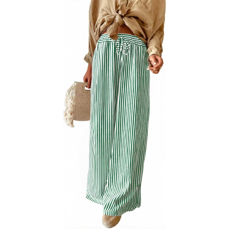 Women Casual Drawstring Elastic Waist