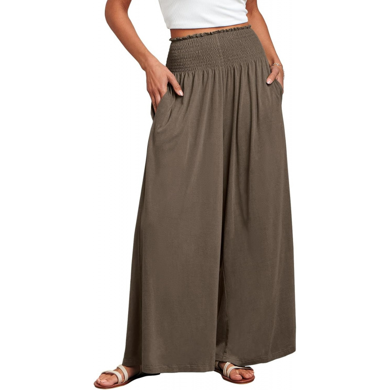 Women Palazzo Pants Summer Boho Wide Leg