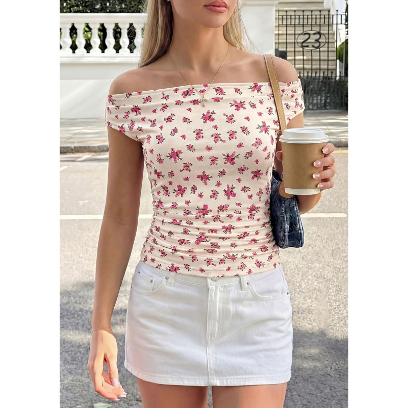 Women's Off The Shoulder Tops 2026 Summer
