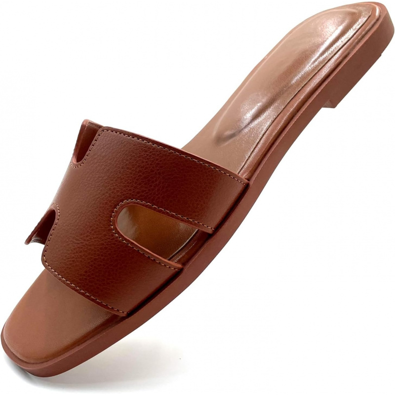 Women's Flat Sandals Slip On Slides Sandals