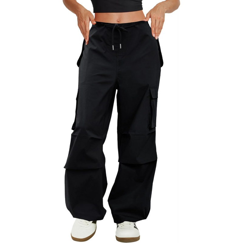Women's Low Waisted Parachute Pants
